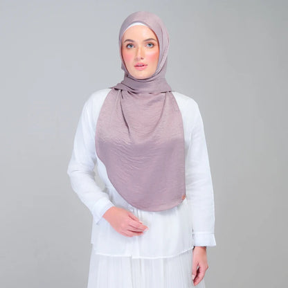 Instant Tag n' Go Shawl | Textured Silk in Ash Taupe