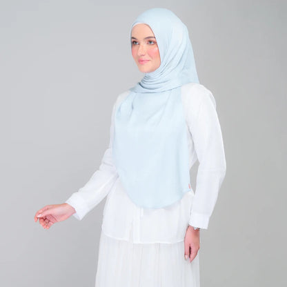 Instant Tag n' Go Shawl | Textured Silk in Soft Blue