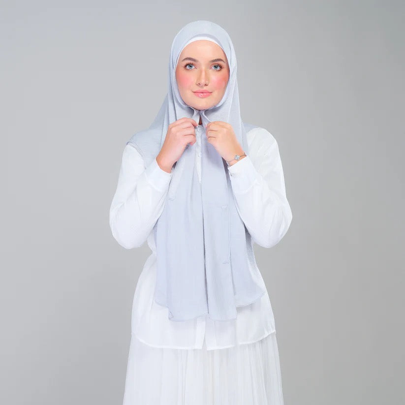 Instant Tag n' Go Butterfly | Textured Silk in Light Grey