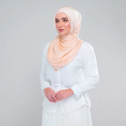 Raia Shawl | Ironless Shimmer in Rose Gold