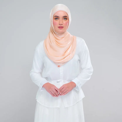 Raia Shawl | Ironless Shimmer in Rose Gold