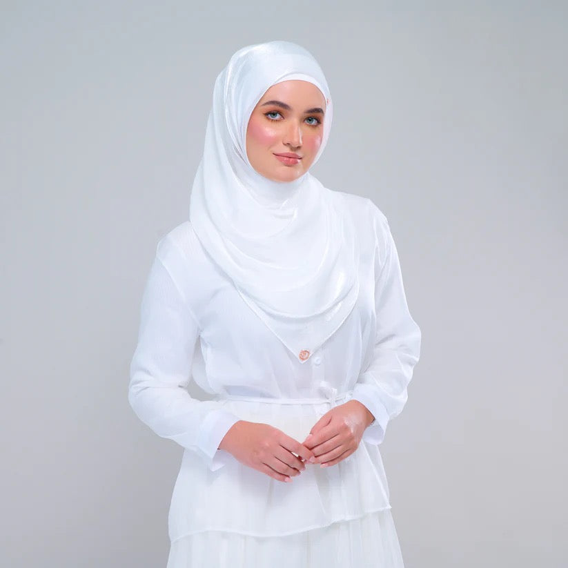 Semi Instant Dolce Raia Shimmer in Bridal White
