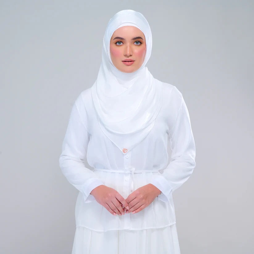 Semi Instant Dolce Raia Shimmer in Bridal White