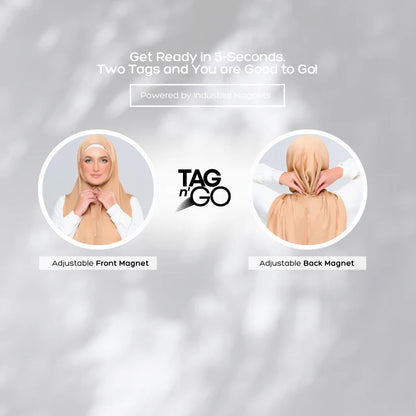Instant Tag n' Go Butterfly | Textured Satin in Royal Tan
