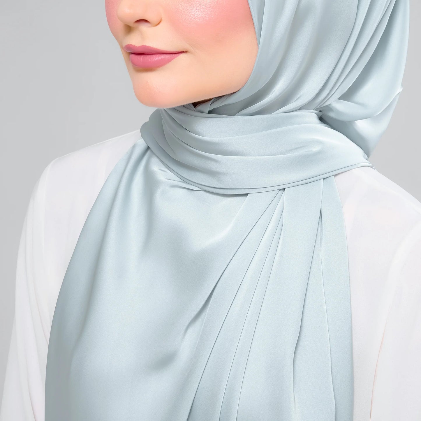 Instant Tag n' Go Shawl | Satin Silk in Caribbean Mint