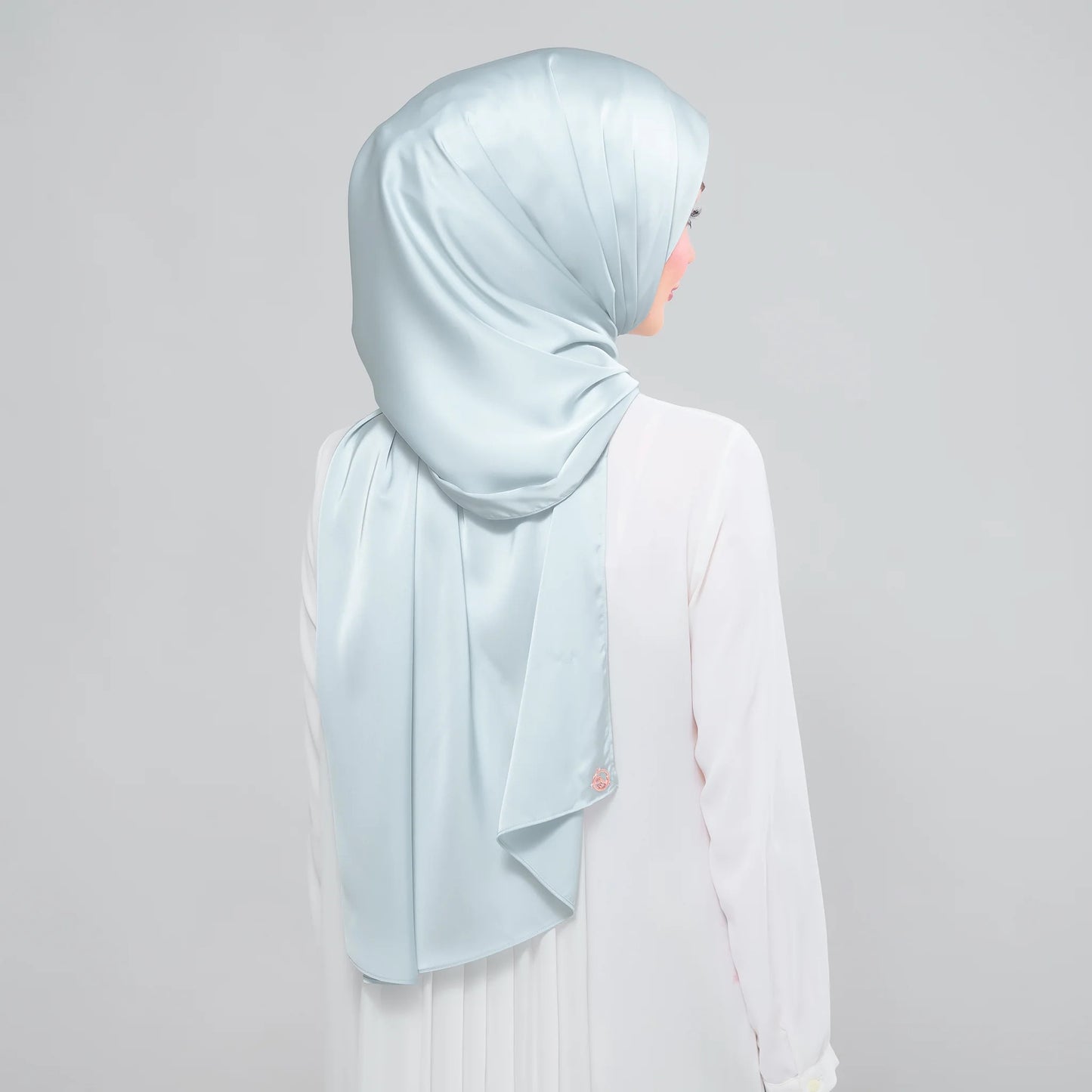 Instant Tag n' Go Shawl | Satin Silk in Caribbean Mint