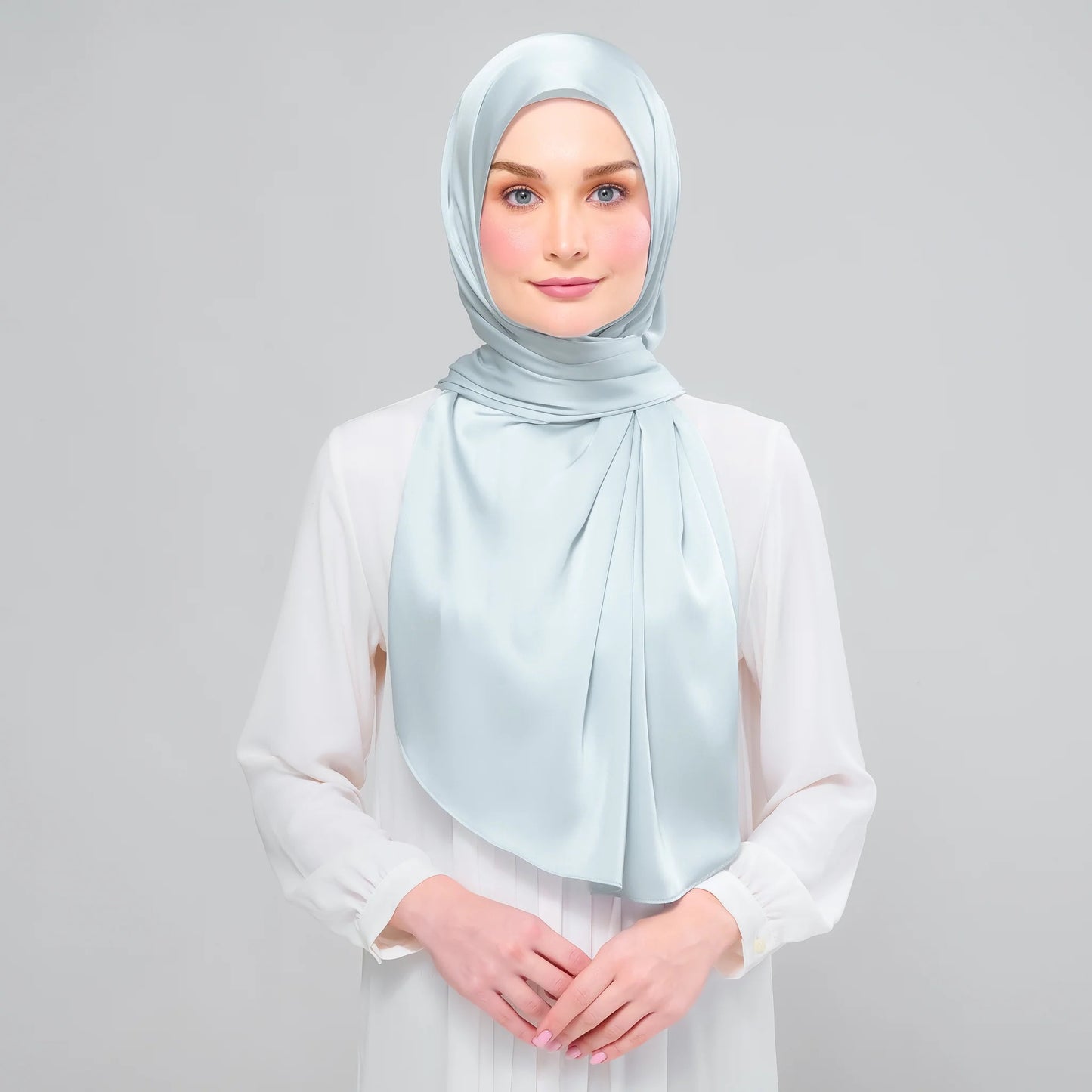 Instant Tag n' Go Shawl | Satin Silk in Caribbean Mint