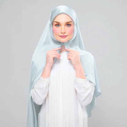 Instant Tag n' Go Shawl | Satin Silk in Caribbean Mint