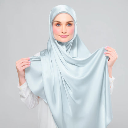 Instant Tag n' Go Shawl | Satin Silk in Caribbean Mint