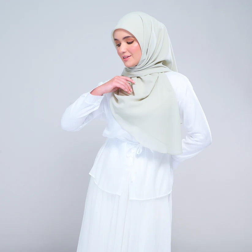 Instant Square Tag n' Go | Cotton Voile in Light Sage