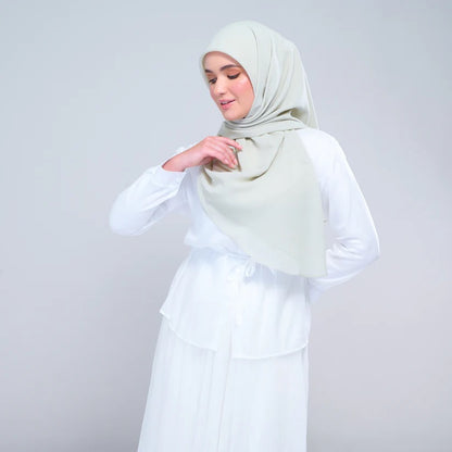 Instant Square Tag n' Go | Cotton Voile in Light Sage