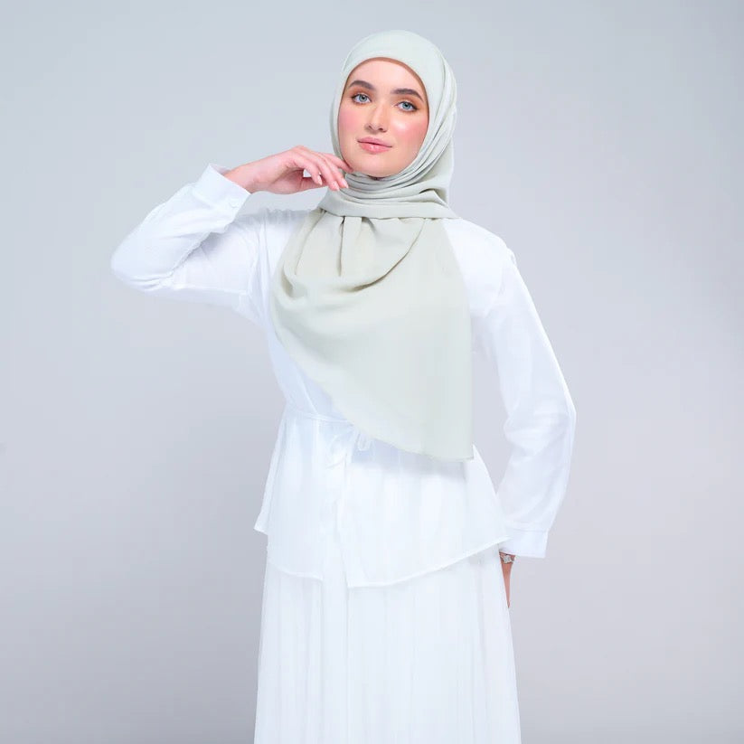 Instant Square Tag n' Go | Cotton Voile in Light Sage