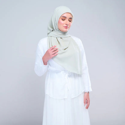 Instant Square Tag n' Go | Cotton Voile in Light Sage
