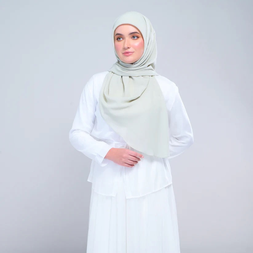 Instant Square Tag n' Go | Cotton Voile in Light Sage
