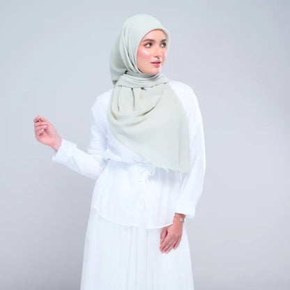 Instant Square Tag n' Go | Cotton Voile in Light Sage