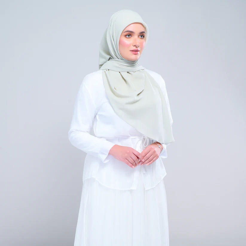 Instant Square Tag n' Go | Cotton Voile in Light Sage