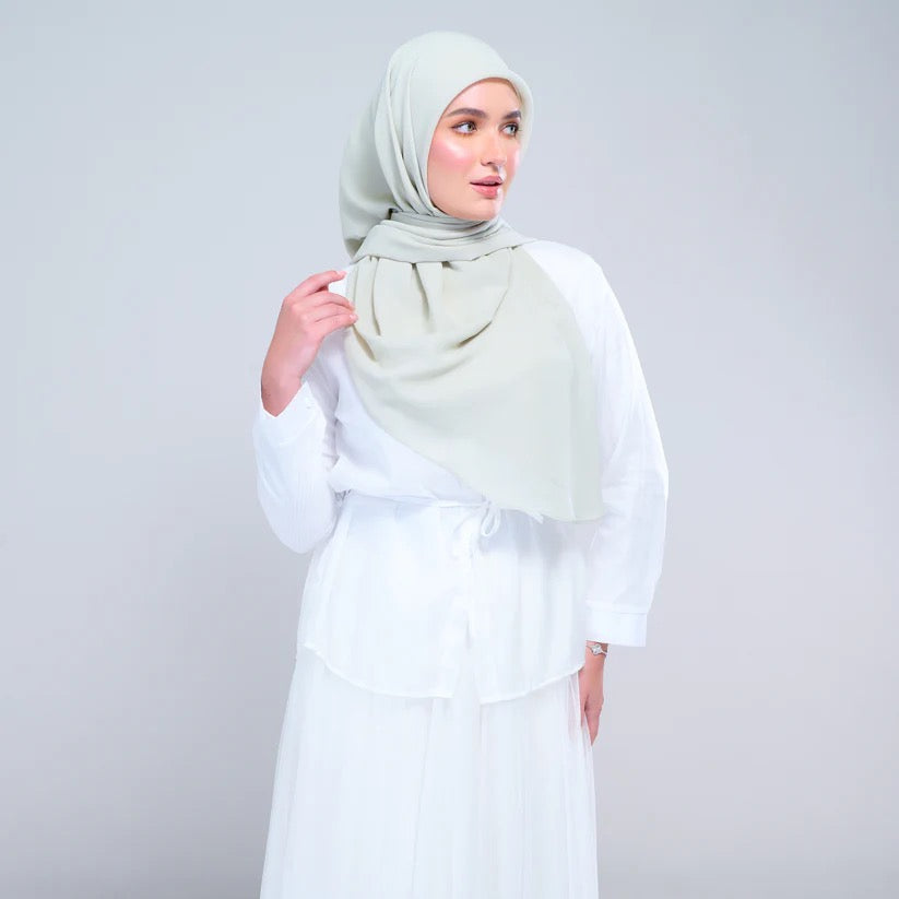 Instant Square Tag n' Go | Cotton Voile in Light Sage