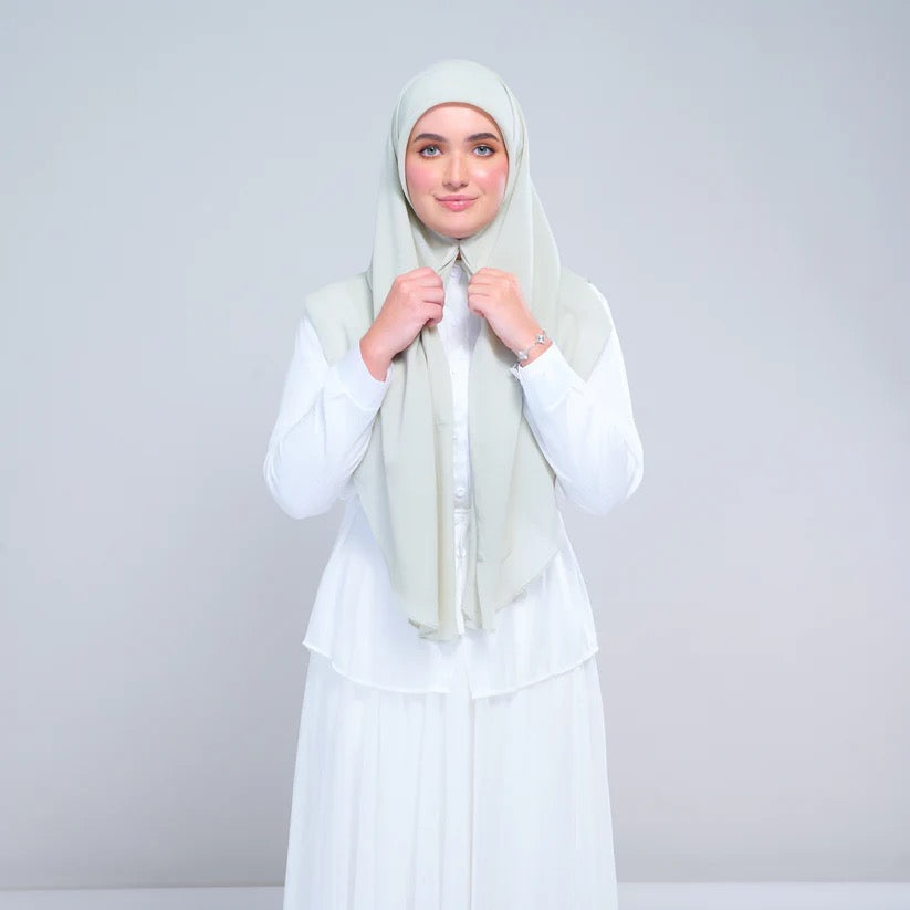 Instant Square Tag n' Go | Cotton Voile in Light Sage