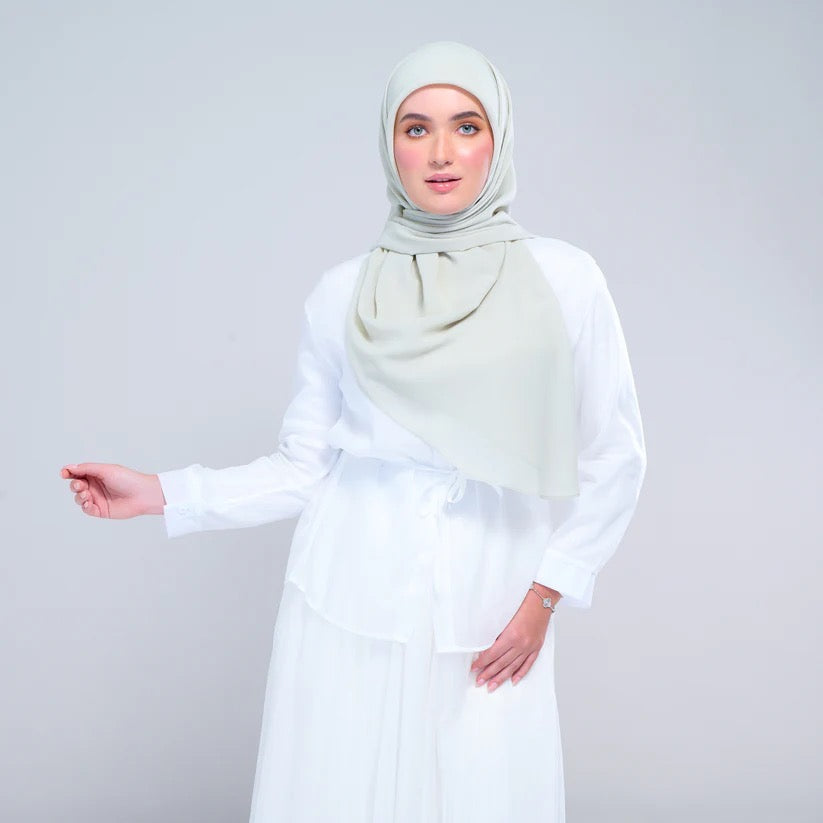 Instant Square Tag n' Go | Cotton Voile in Light Sage