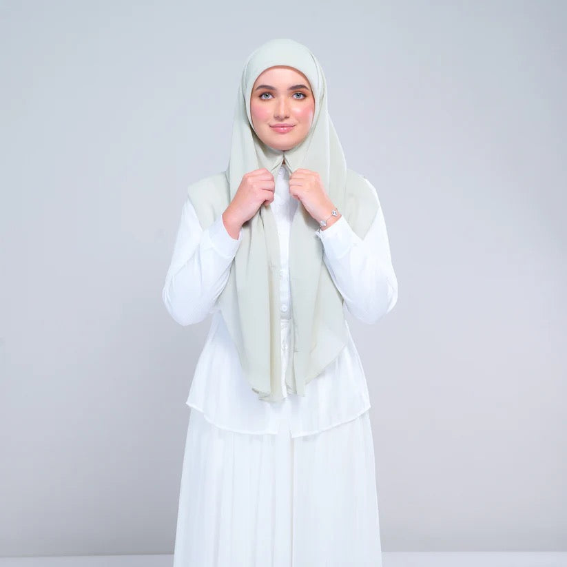 Instant Square Tag n' Go | Cotton Voile in Light Sage