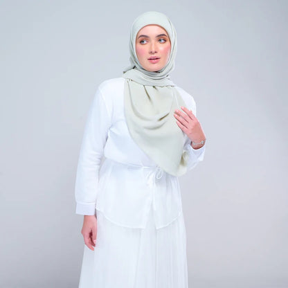Instant Square Tag n' Go | Cotton Voile in Light Sage