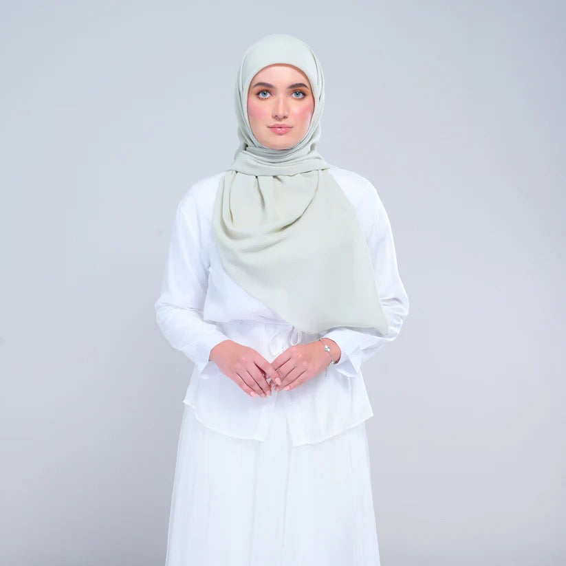 Instant Square Tag n' Go | Cotton Voile in Light Sage