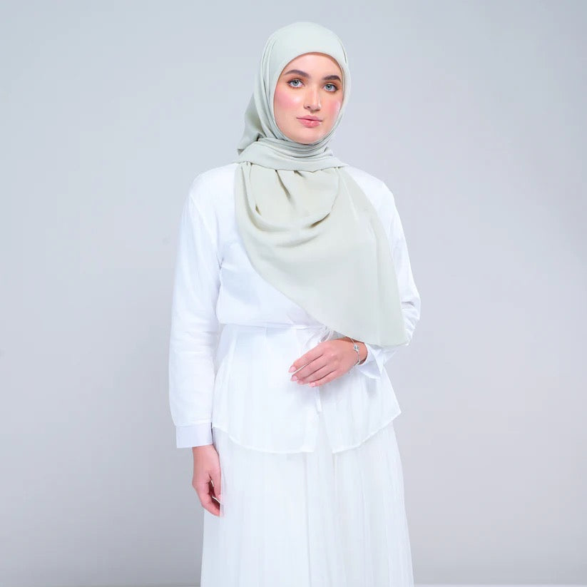 Instant Square Tag n' Go | Cotton Voile in Light Sage