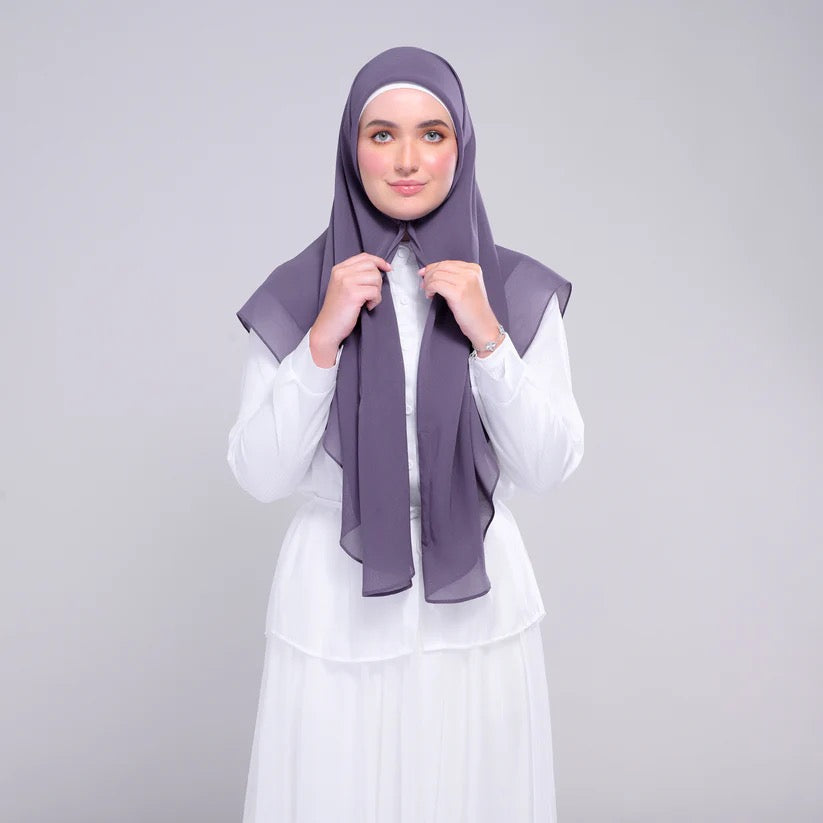 Instant Square Tag n' Go | Cotton Voile in Deep Heather