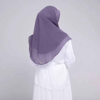 Instant Square Tag n' Go | Cotton Voile in Deep Heather