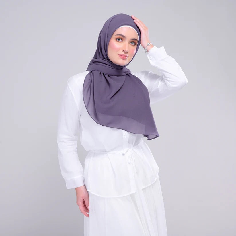 Instant Square Tag n' Go | Cotton Voile in Deep Heather