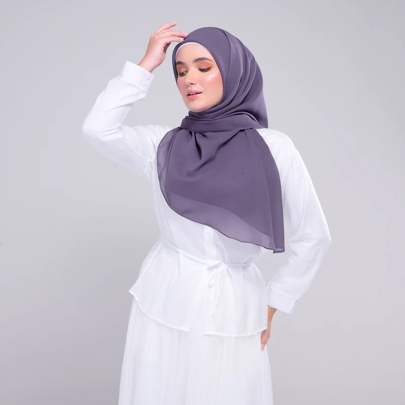 Instant Square Tag n' Go | Cotton Voile in Deep Heather