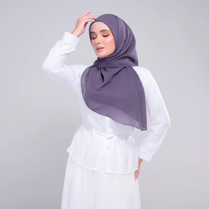 Instant Square Tag n' Go | Cotton Voile in Deep Heather