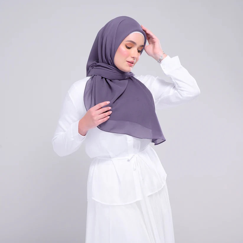Instant Square Tag n' Go | Cotton Voile in Deep Heather