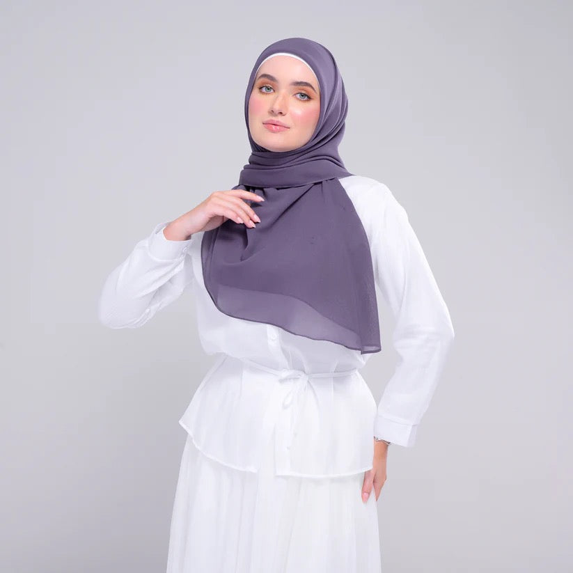 Instant Square Tag n' Go | Cotton Voile in Deep Heather