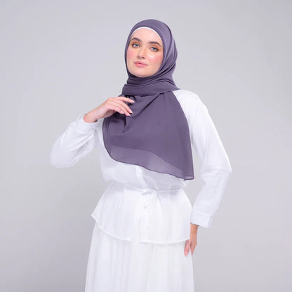 Instant Square Tag n' Go | Cotton Voile in Deep Heather