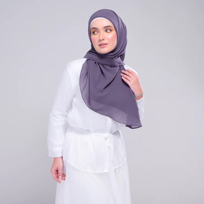 Instant Square Tag n' Go | Cotton Voile in Deep Heather