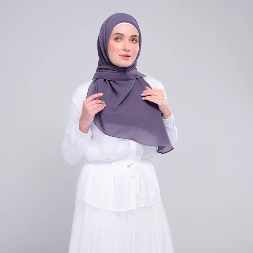 Instant Square Tag n' Go | Cotton Voile in Deep Heather