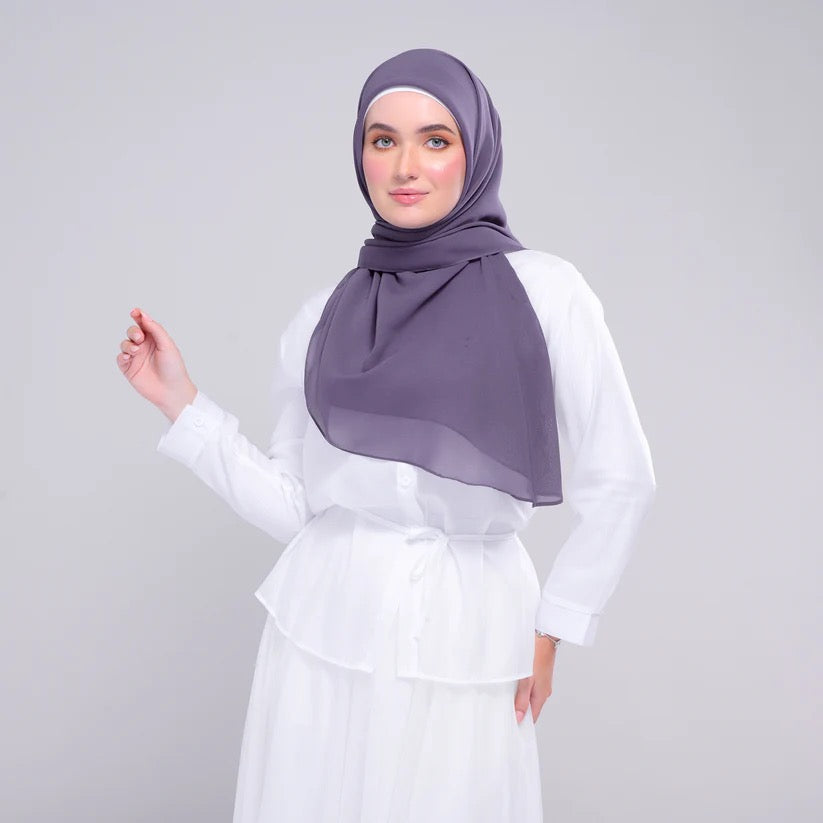 Instant Square Tag n' Go | Cotton Voile in Deep Heather