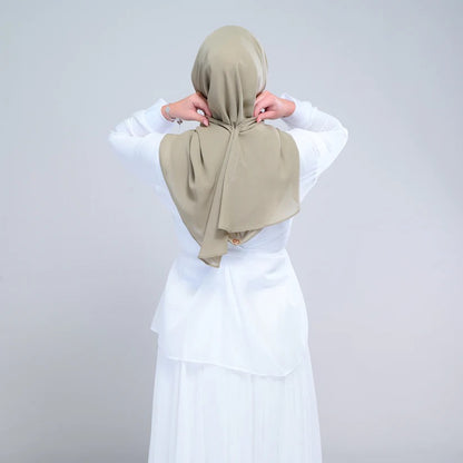 Instant Square Tag n' Go | Cotton Voile in Matcha Taupe