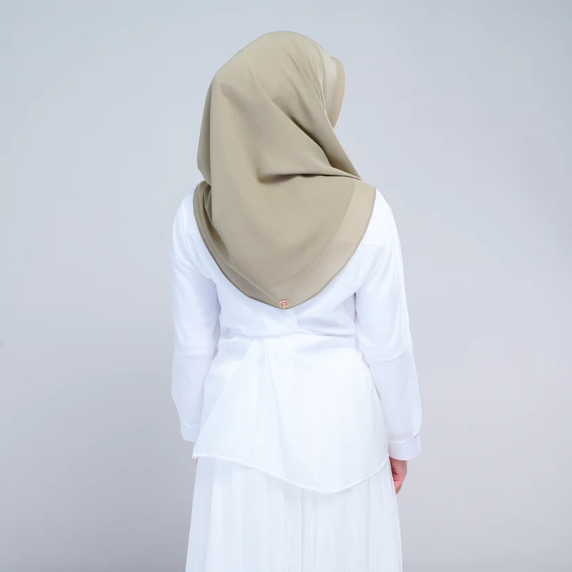Instant Square Tag n' Go | Cotton Voile in Matcha Taupe