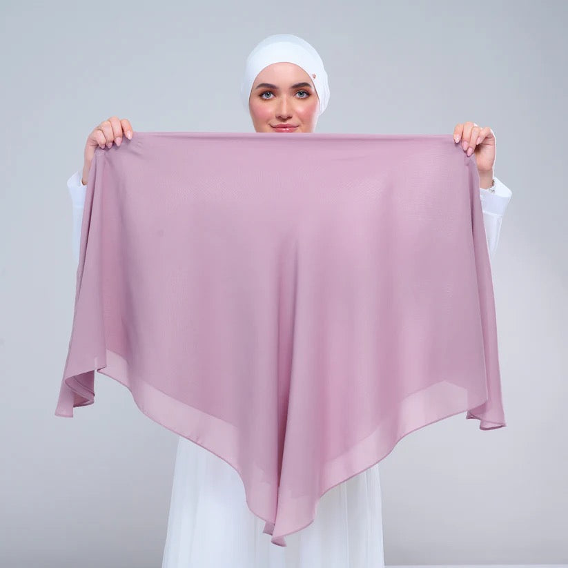 Instant Square Tag n' Go | Cotton Voile in Mauve