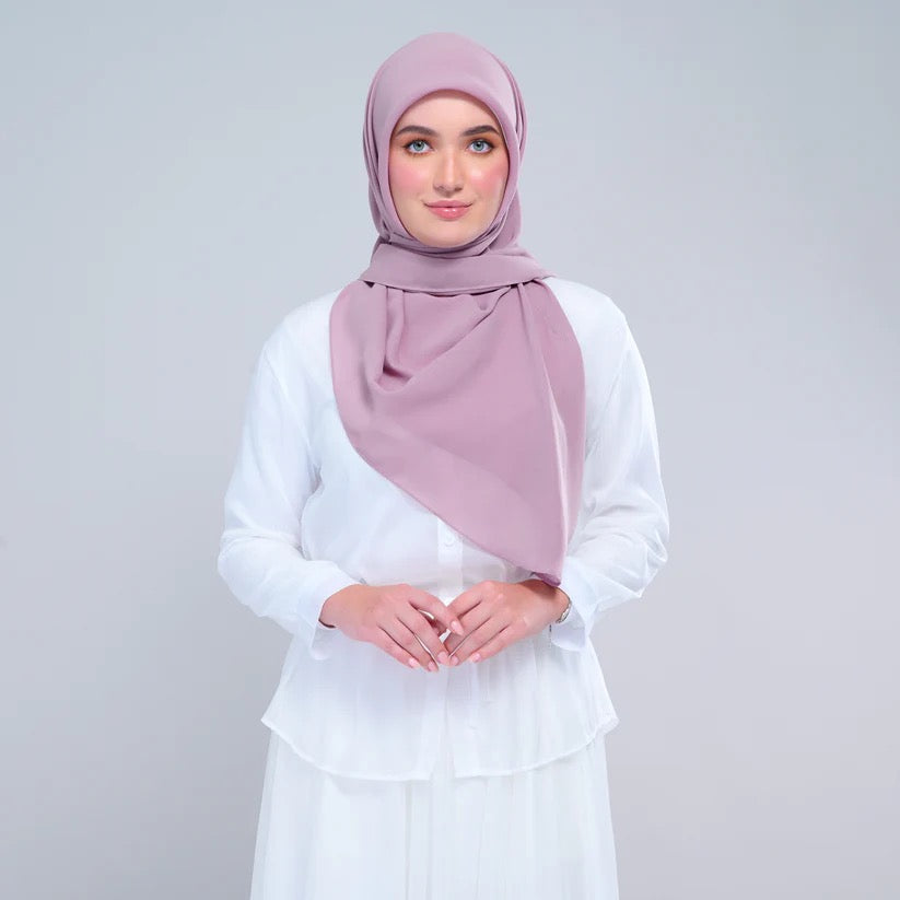 Instant Square Tag n' Go | Cotton Voile in Mauve