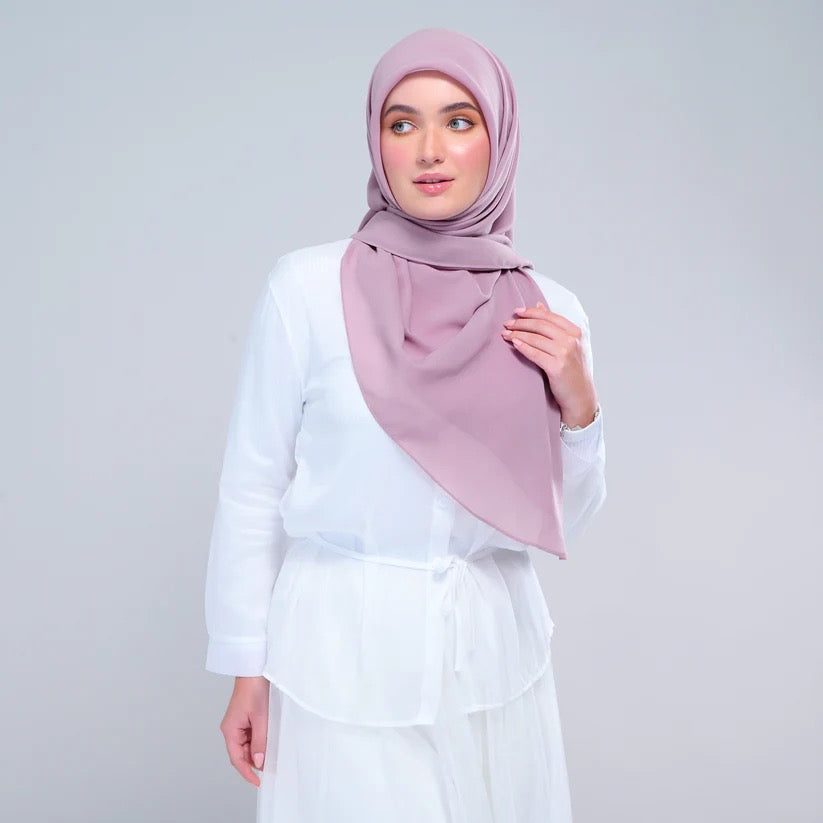 Instant Square Tag n' Go | Cotton Voile in Mauve