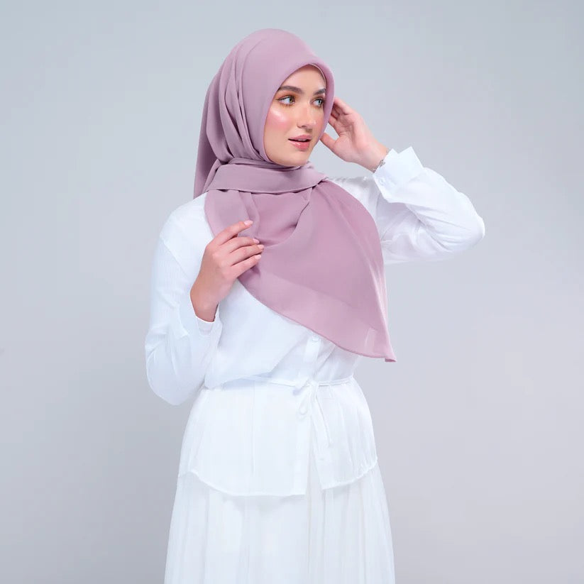 Instant Square Tag n' Go | Cotton Voile in Mauve