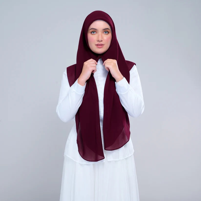 Instant Square Tag n' Go | Cotton Voile in Crimson