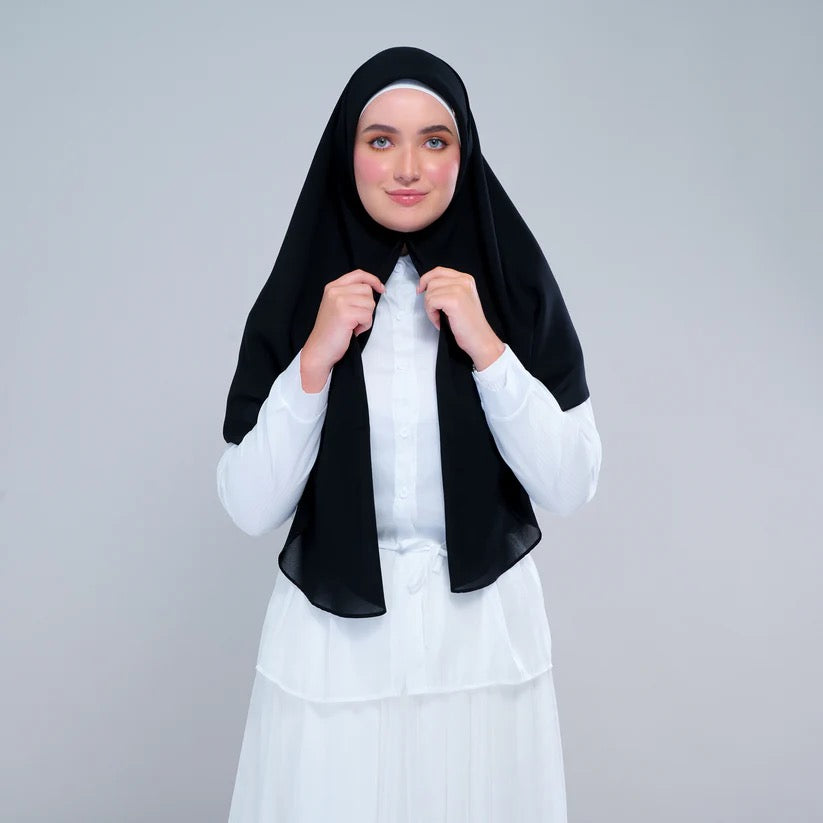 Instant Square Tag n' Go | Cotton Voile in Onyx Black