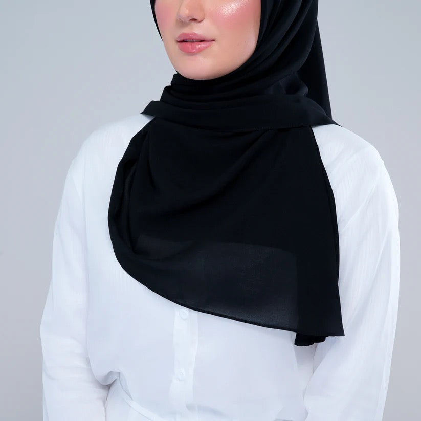Instant Square Tag n' Go | Cotton Voile in Onyx Black