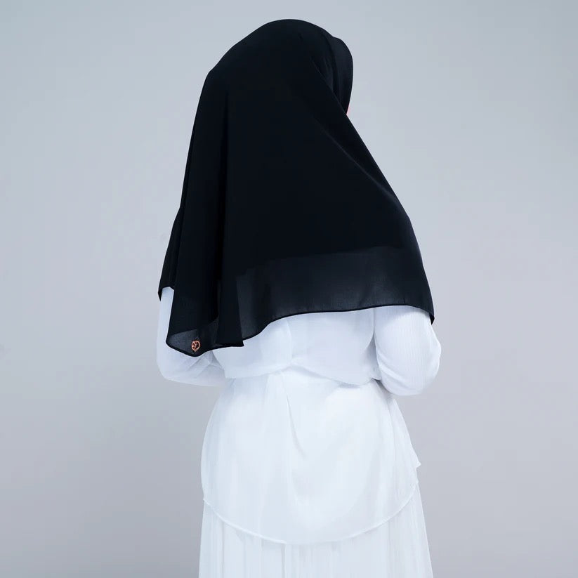Instant Square Tag n' Go | Cotton Voile in Onyx Black