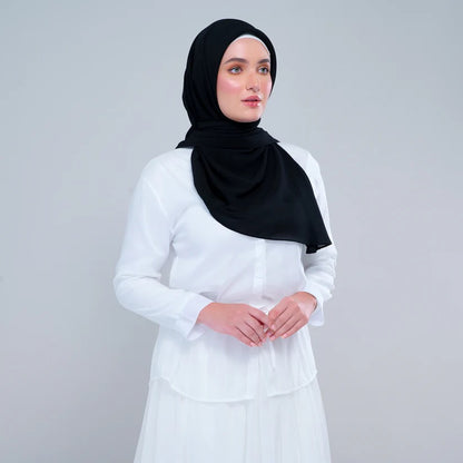 Instant Square Tag n' Go | Cotton Voile in Onyx Black