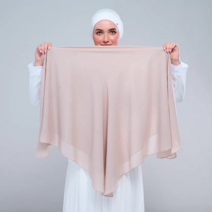 Instant Square Tag n' Go | Cotton Voile in Khaki Taupe